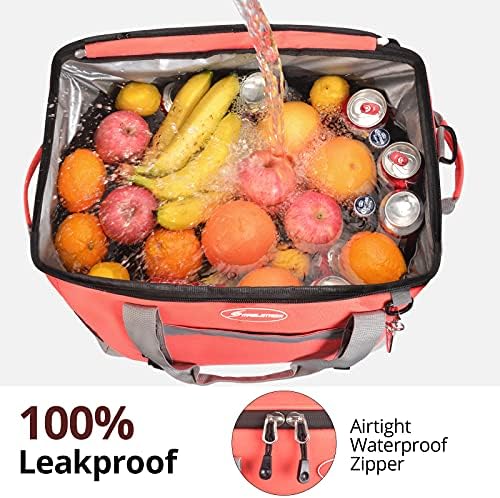 Maelstrom Soft Cooler Bag,Collapsible Soft Sided Cooler,24/30/60/75 Cans Beach Cooler,Ice Chest,Large Leakproof Camping Cooler,Portable Travel Cooler for Grocery Shopping,Camping,Road Trips