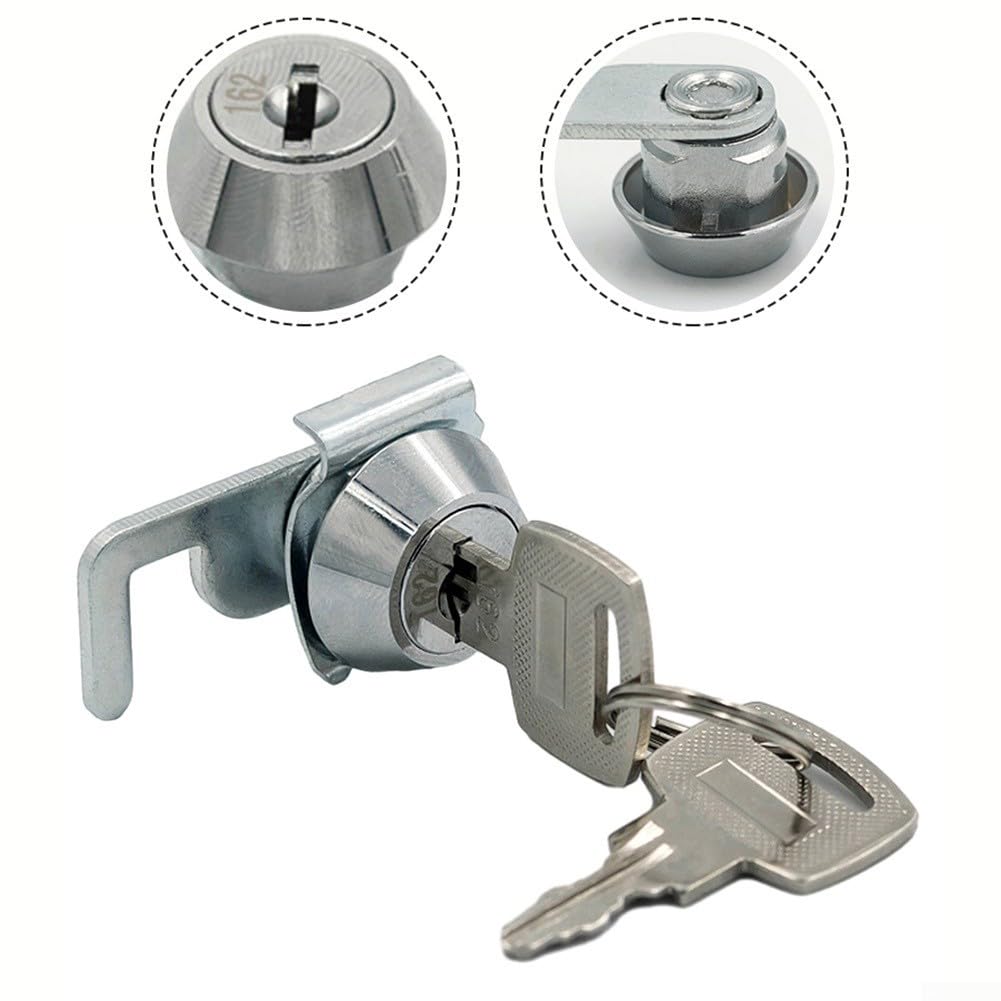Cam Lock With Quick Clip For Cash Drawer Locker Metal Cabinet Flight Box Lock, Zinc Alloy For Cash Drawer Locker Metal Cabinet Lock, Suitable For Flight Boxes