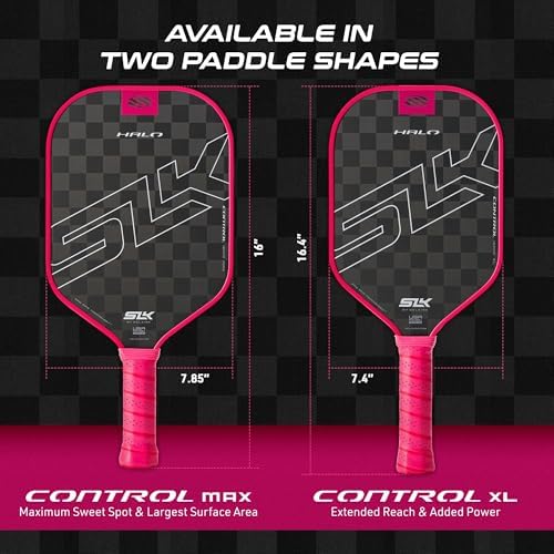 Selkirk Sport SLK Halo Raw Carbon Fiber Pickleball Paddle | Designed in The USA | Choose from The T700 Raw Carbon Fiber Power, The 18k Ultraweave Control, or The Kevlar Linkweave Thermoformed Pro