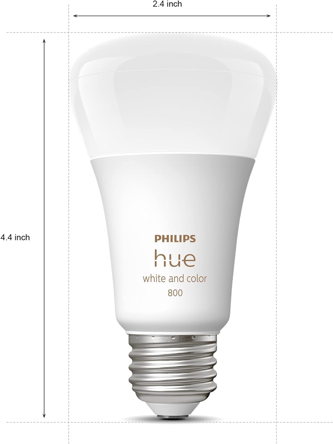 Philips Hue A19 LED Smart Light Bulb 3-Pack - White and Color Ambiance - 60W Indoor Light Bulb - Control with Hue App - Works with Alexa, Google Assistant and Apple Homekit
