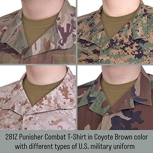 281Z Military Stretch Cotton Underwear T-Shirt - Tactical Hiking Outdoor - Punisher Combat Line