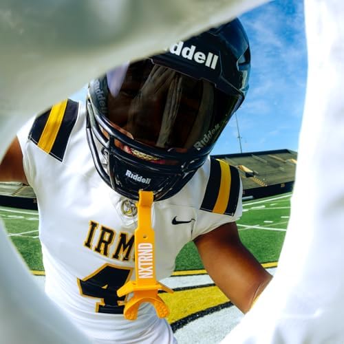 Nxtrnd Two Football Mouth Guard, Football Mouthpiece with Strap, Fits Adult & Youth (Yellow)