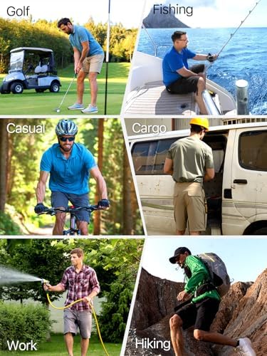 FREE SOLDIER Men's Cargo Hiking Shorts with Belt Lightweight Quick Dry Tactical Shorts with Pockets for Casual Work Golf