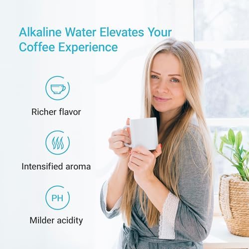 Alkaline Water Filter Replacement for All Waterdrop Pitcher and Dispenser Filtration System, Fits Waterdrop WD-PF-AL, Reduces PFOA/PFOS, Chlorine, Last Up to 100 Gallons, 3 Packs, AQUA CREST