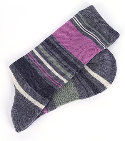 EnerWear 4 Pack Women's Merino Wool Outdoor Hiking Trail Crew Sock