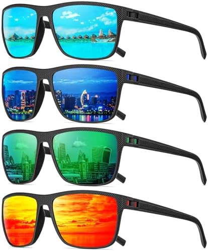Polarized Sunglasses Men, Mens Sunglasses Polarized UV protection Lightweight Sun Glasses for Driving Fishing Golf