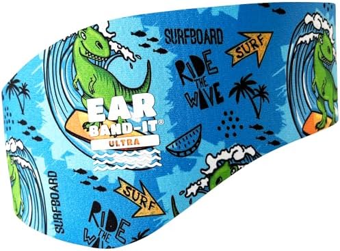 Earvolution Ear Band-It Ultra Swimming Headband for Kids and Adults - Invented by Ear, Nose, and Throat Physician - Custom Anti-Slip Grip Neoprene Maximizes Protection, 12 Color Options, 3 Sizes