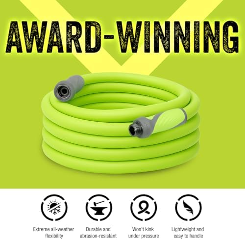 Flexzilla Garden Hose with SwivelGrip, 5/8 in. x 75 ft., Lightweight All-Weather Water Hose, Durable and Flexible, Leak-Free Connections