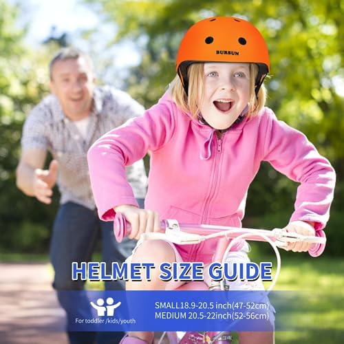 Kids Bike Helmet Ventilation & Adjustable Toddler Helmet for Ages 2-14 Kids Boys Girls Multi-Sport Helmet for Skateboard Roller Skateing Bicycle Scooter blance Bike