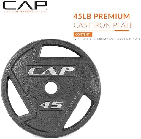 CAP Barbell 2-Inch Olympic Grip Weight Plate | Multiple Options