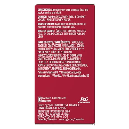 Olay Regenerist Hyaluronic + Peptide 24 Gel Face Moisturizer, Fragrance-Free, Trial Size, .5 oz