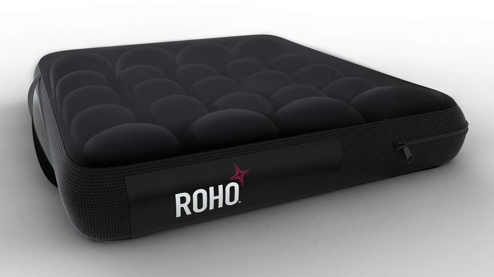 ROHO MOSAIC Cushion, Heavy Duty, Inflatable Seat Cushion for Office Chair, Wheelchair, Cars, Home Living, & Back Pain Support, Adjustable Cushion with Stretchable Cover & Non-Skid Bottom, 18" x 16"