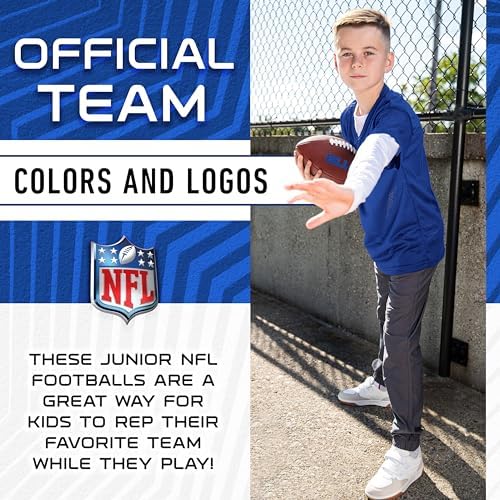 Franklin Sport NFL Team Football - Youth Junior Size Football for Kids - Official NFL Team Logo + Colors Youth Football - Kids NFL Fan Shop Football