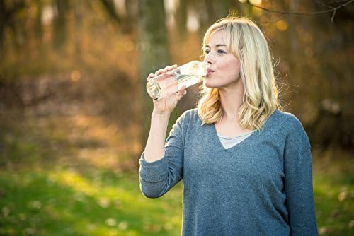 Epica glass bottles with lids – 17.5 oz glass water bottles, reusable glass juice bottles with lids for storing juices, reusable water bottles durable & ecofriendly set of 6