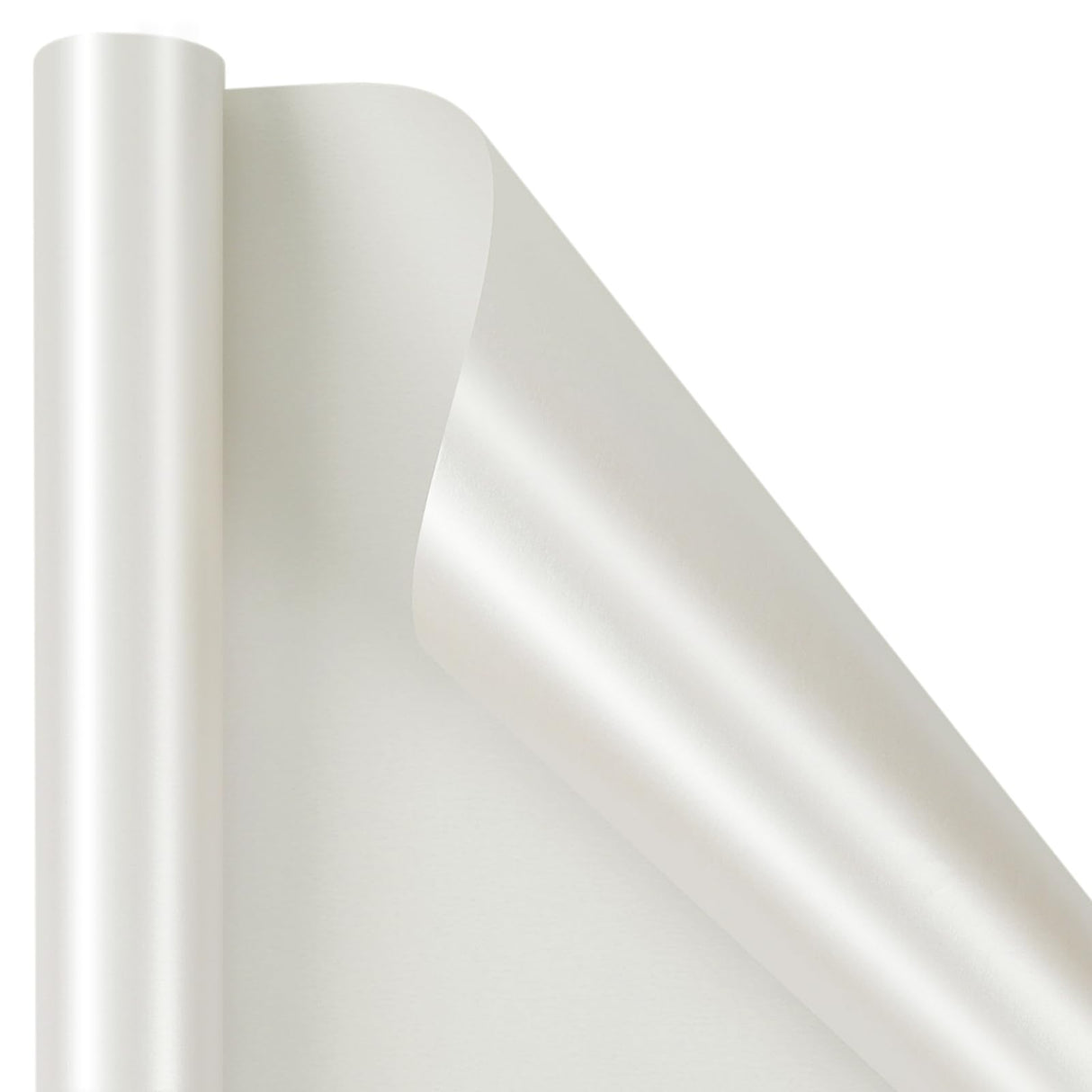 LaRibbons White Wrapping Paper, 30 Inch x 33 Feet, Solid Color Pearly-Lustre Gift Wrapping Paper Rolls for Wedding, Christmas, Valentine's Day, Birthday, Baby Shower