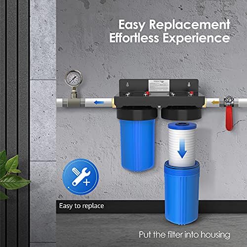 Waterdrop FXHTC AP810 10" x 4.5" Whole House Water Filter, Replacement for GE® FXHTC, 3M® Aqua-Pure AP810, Culligan® RFC-BBSA, W50PEHD, GXWH40L, GXWH35F, DuPont WFHD13001, Pentek® R50-BB