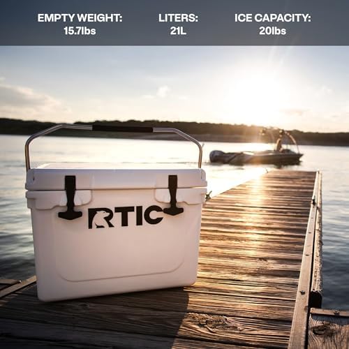 RTIC Ultra-Tough Cooler, Hard Insulated Ice Chest Box for Beach, Drink, Beverage, Camping, Picnic, Fishing, Boat, Barbecue
