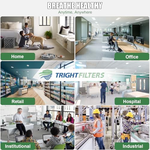 16x20x1 Air Filter 4 Pack, MERV 8 Pleated Dust Defense Air Filters Replacement Air Conditioner HVAC AC Furnace Filter, Durable and Lightweight