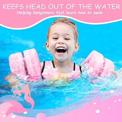 Chriffer Kids Swim Vest Life Jacket for 22-66 Pounds Boys and Girls, Toddler Floaties with Shoulder Harness Arm Wings for 2,3,4,5,6,7 Years Old Baby