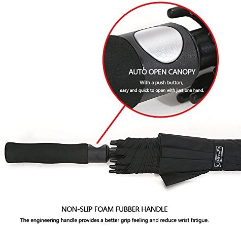 G4Free 47/54/62/68 Inch Automatic Open Golf Umbrella Oversize Extra Large Double Canopy Vented Windproof Waterproof Stick Umbrellas