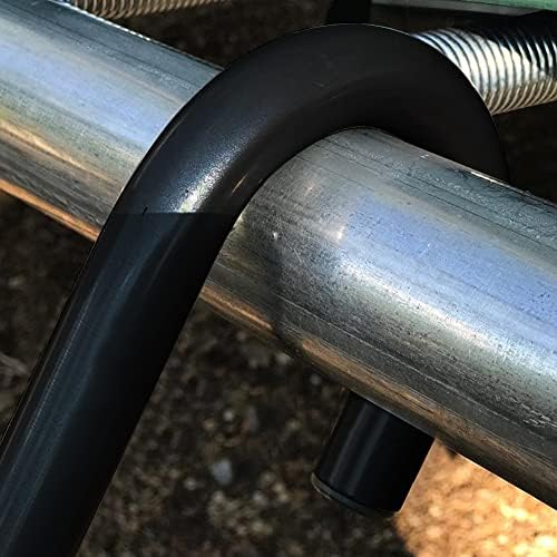 Eurmax USA Universal Easy-to-Assemble Trampoline Ladder, 3 Steps with Wide Steps, Storage Bag, 220 lbs Capacity Trampoline Accessories for Children Kids, Black