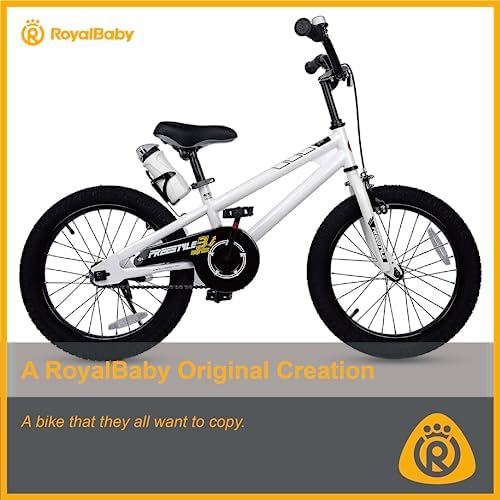 RoyalBaby Kids Bike EZ Freestyle Training Free Balance to Pedal Easy Learning Bicycle, 12-18 Inch for Toddlers to Big Kids