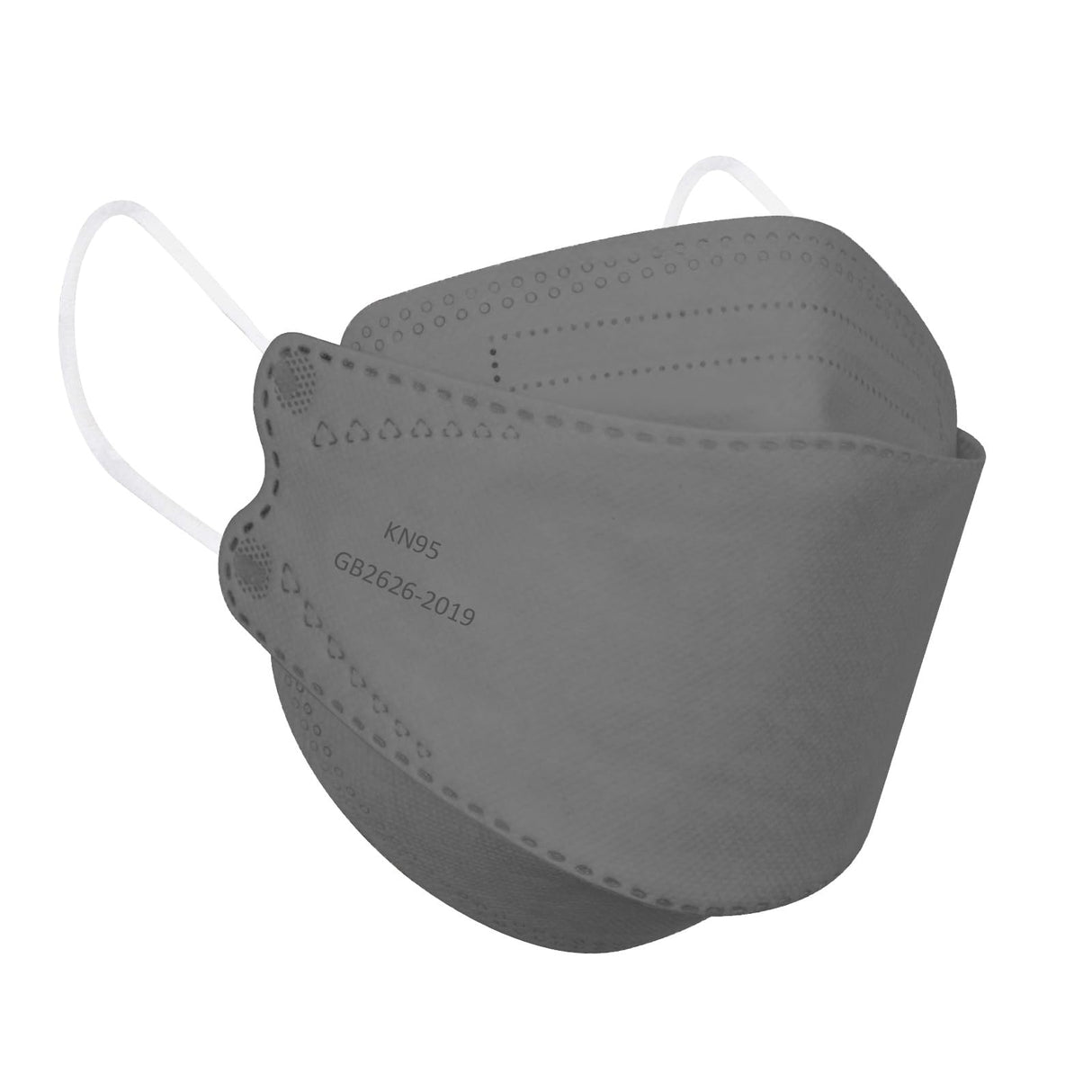 Borje KN95 Face Masks for Adults 50 Pack, 5-Ply Grey Disposable Face Mask Against PM 2.5 Smoke & Dust, Filtration Efficiency 95%