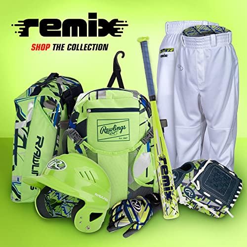 Rawlings | REMIX T-Ball & Youth Backpack Equipment Bag | Baseball/Softball | Multiple Colors