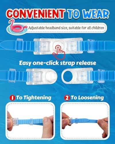 Rantizon Swim Goggles 2 Pack, Wide View Anti Fog&UV Swimming Goggles for Audlt, No Leaking Pool Accessories for Men Women Kid