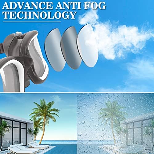 WIN.MAX Polarized Swimming Goggles Swim Pool Goggles Anti Fog Anti UV No Leakage Clear Vision for Men Women Adults Teenagers