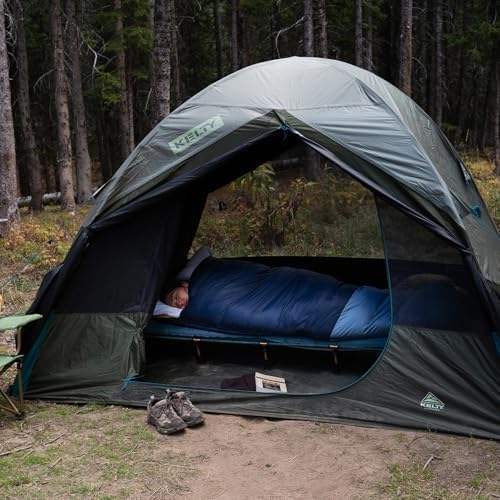 Kelty Daydreamer 4P + 6P Camping Tent, Blackout Fabric, Interior Light Diffusing Gear Loft, Standing Height, PFAS Free