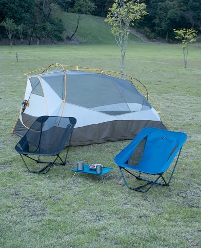 iClimb Low Ultralight Compact Camping Folding Chair with Side Pocket and Carry Bag