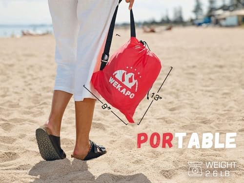 WEKAPO Inflatable Lounger Air Sofa Hammock-Portable,Water Proof& Anti-Air Leaking Design-Ideal Couch for Backyard Beach Traveling Camping Picnics & Music Festivals