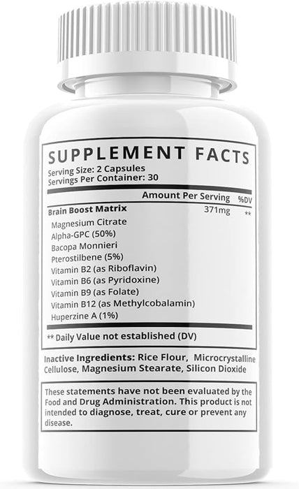 5-Pack Noocube Brain Productivity Pills, Cognitive & Memory Support-300 Capsules