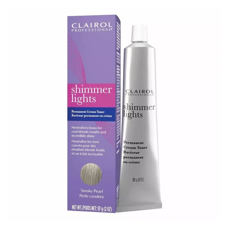 Clairol Professional Shimmer Lights Permanent Cream Toner 2oz (Choose) - Smoky Pearl