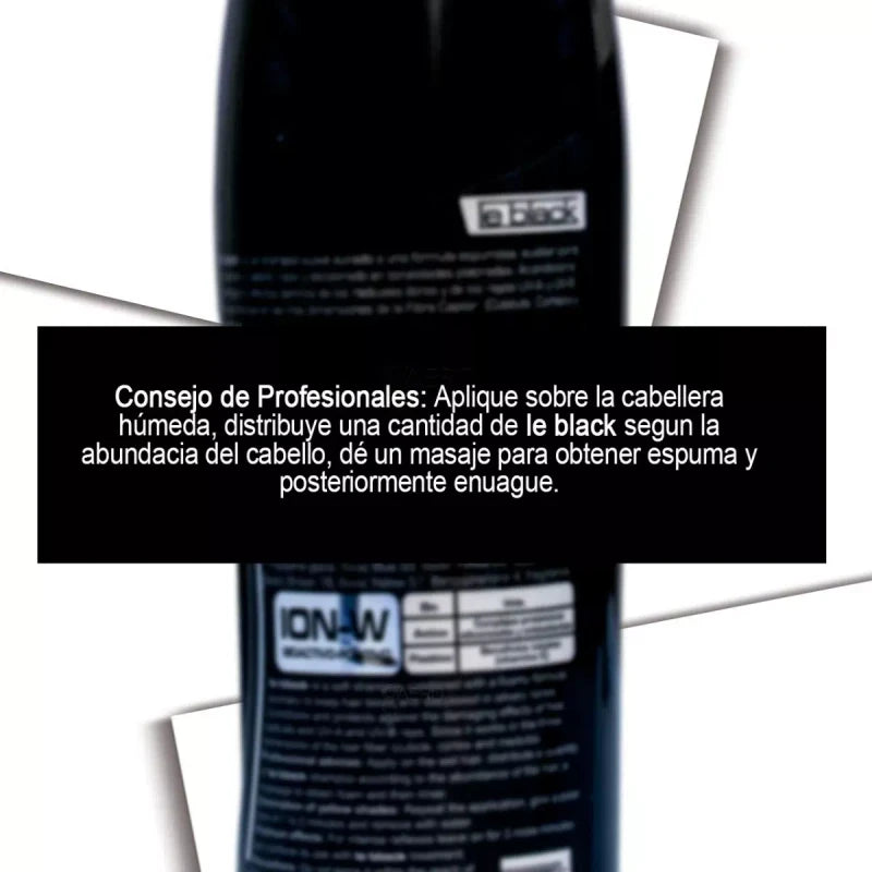 D'Conde Shampoo D'Conde Le Black en botella de 250mL por 1 unidad