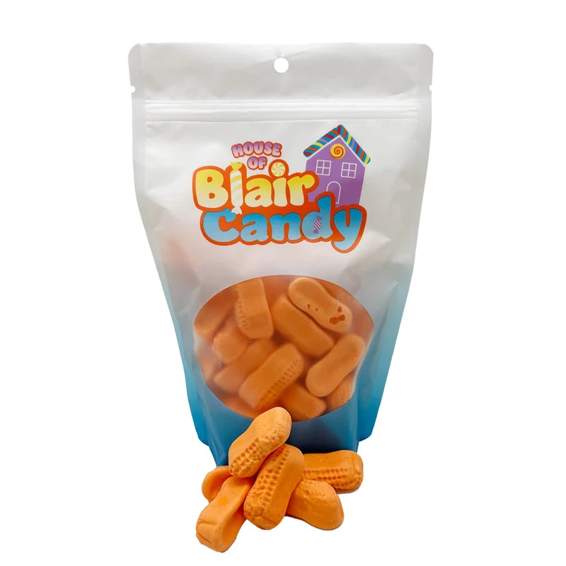 Blair Candy | Classic Circus Peanut Candy | 1 Lb Resealable Stand Up Bag | Soft and Chewy Old Fashioned Candies | Classic Flavor and Orange Peanut Shape