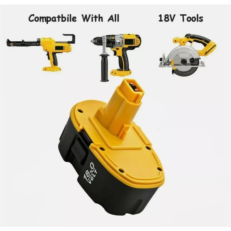 DEWALT 2Pack 18V Battery for Dewalt 18 Volt XRP Battery DC9096-2 DC9098 DC9099 DW9096