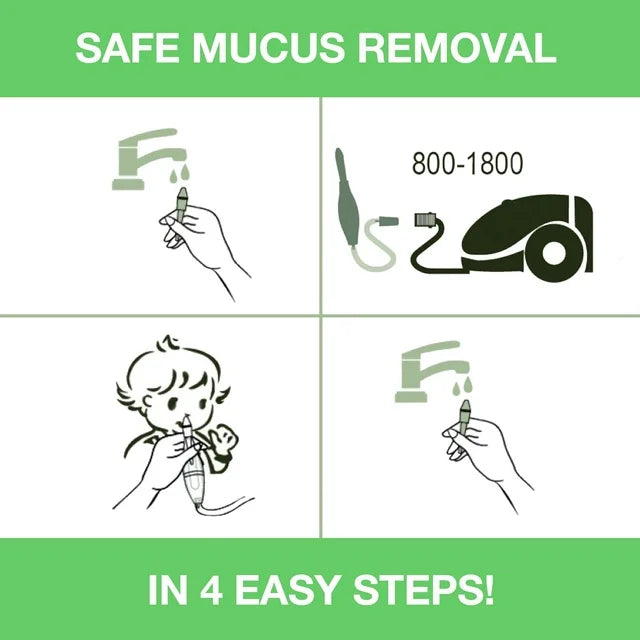 Katarek BABY-VAC Baby Nasal Aspirator Safe Hygienic Quick Best Results for Newborns and Toddlers