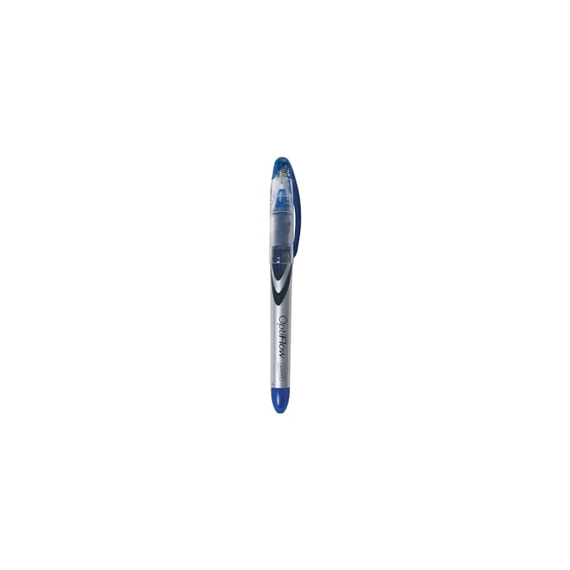 Staples OptiFlow Rollerball Pens, Fine Point, Blue, Dozen