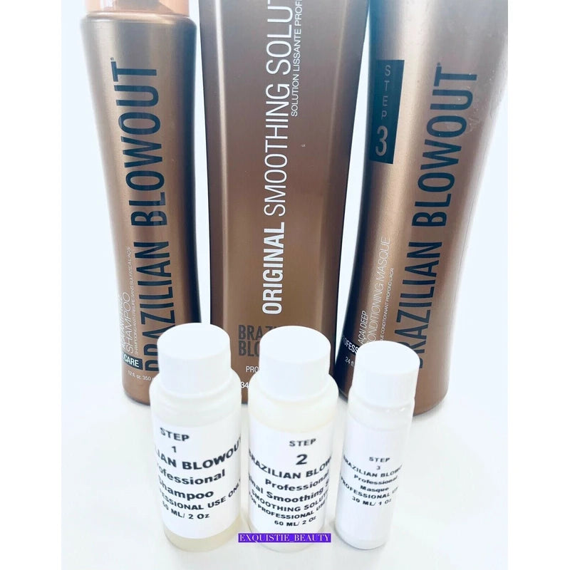 Brazilian Blowout original solution kit 2oz step 1 2 3 with Easy instruction