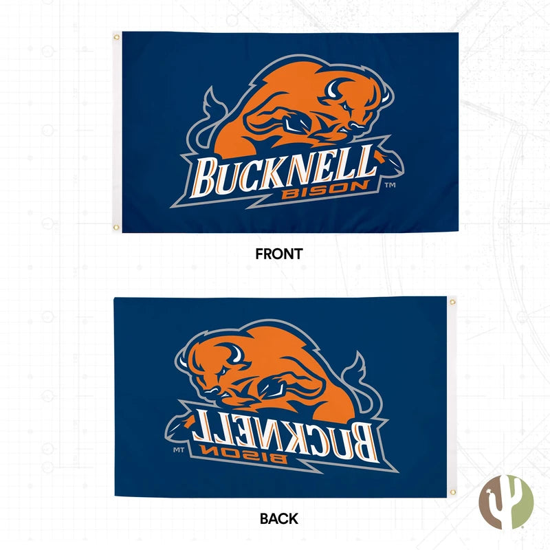 Desert Cactus Bucknell University Flag Bison Banners 100% Polyester Indoor Outdoor 3x5 feet Flags (Style 1)