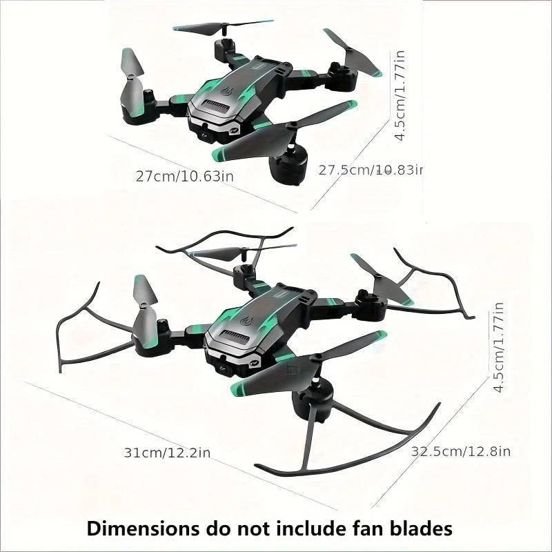 S6 Drone, Professional Entry-level Quadcopter, Equipped With Dual Cameras, 540° Intelligent Obstacle Avoidance, Intelligent Hovering, Beginner Gift, Christmas Halloween Thanksgiving Gift - Color: Yellow