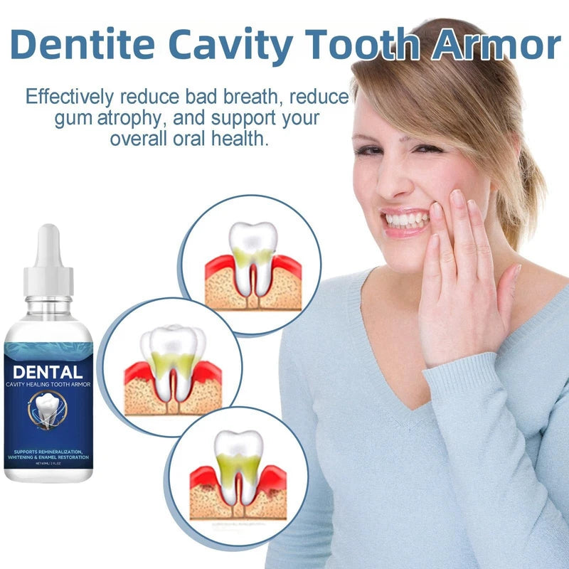 Dentite Cavity Healing Tooth Armor,Dentite Tooth Armor,Cavity Healing Tooth Armor Liquid,Gum Repair for Receding Gums,Bleeding Gums Treatment,Gum Repair,Helps Keep Gum Healthy,Receding Gum Treatment