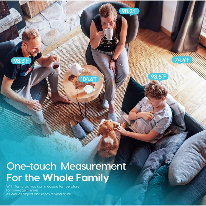 No-Touch Thermometer for Adults and Kids - Digital Baby Thermometer with Fever Alarm, Mute Mode, 35 Memories- Accurate, Gentle and Easy-to-Use for Infants and Elderly, Basal