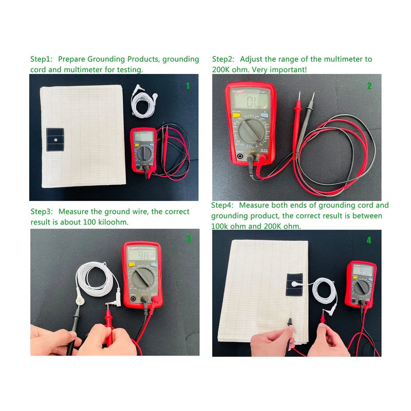 Grounding Sheet Queen 5% Silver Fiber with Grounding Cord Organic for Better Sleep Native Health (60x80 Inch)