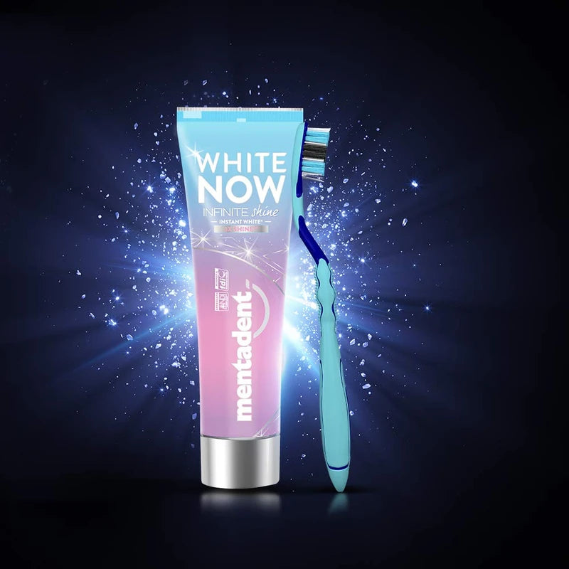Mentadent White Now Infinite Shine Whitening Toothpaste, 75 ml
