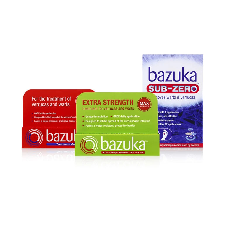 Bazuka Extra Strength Treatment Gel For Effective, Pain-Free Treatment and Removal of Verrucas and Warts. With Emery Board, 6g