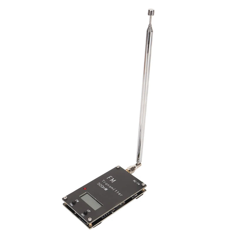 2000M FM Transmitter Professional Long Range 76‑108Mhz 0.5W 500mW Stereo Transmitter Module with Digital LCD Display
