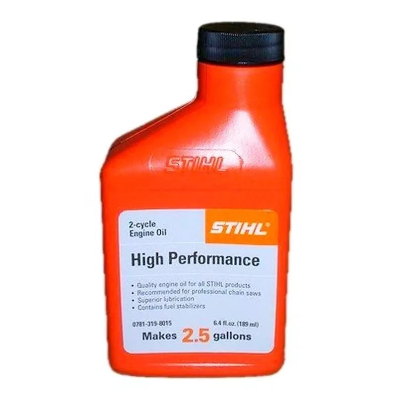 STIHL 1 High Performance 2 cycle Engine Oil 6.4oz MAKES 2.5 GALLON STIHL 0781-319-8015